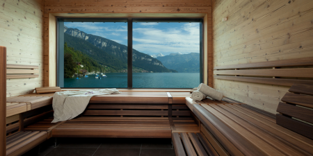 Parkhotel Gunten Finnische Sauna Spa im Bootshaus